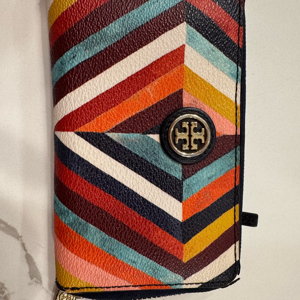 Tory Burch Chevron Stripe Wallet